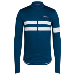 Rapha Men's Brevet LS Tröja Jewelled Blue/White, Str. S