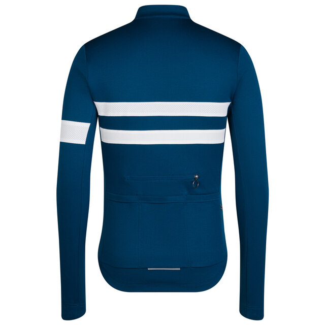 Rapha Men's Brevet LS Tröja Jewelled Blue/White, Str. XXL 