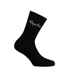 Rapha Cotton Crew Sokker Black/White, Str. L