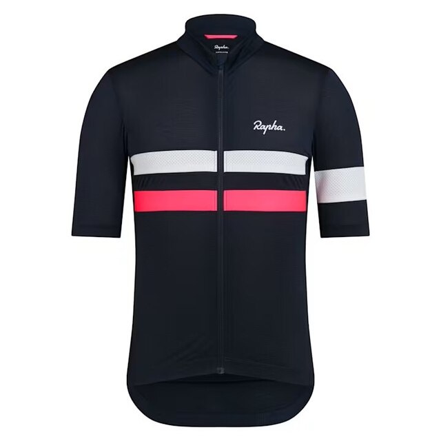 Rapha Men's Brevet Lightweight Tröja Dark Navy/Silver/Pink, Str. L 