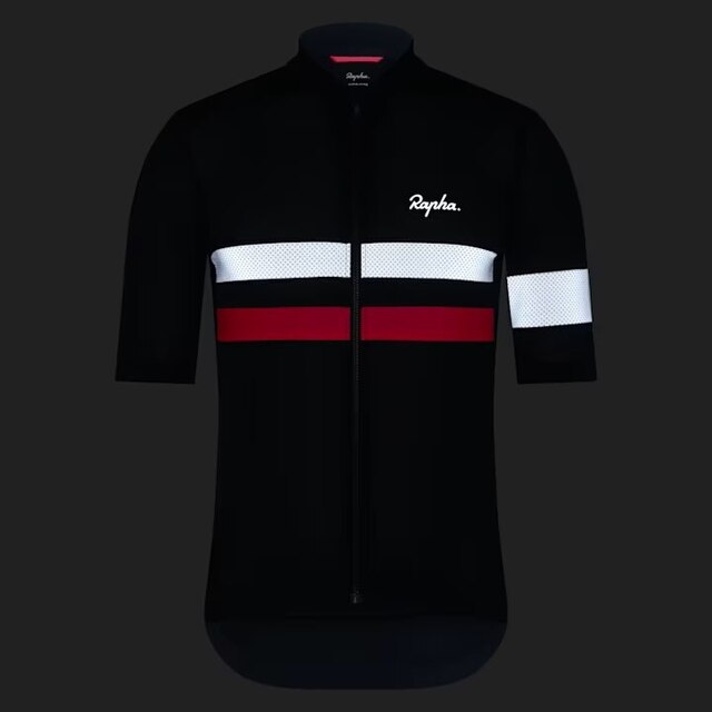 Rapha Men's Brevet Lightweight Trøye Dark Navy/Silver/Pink, Str. L 