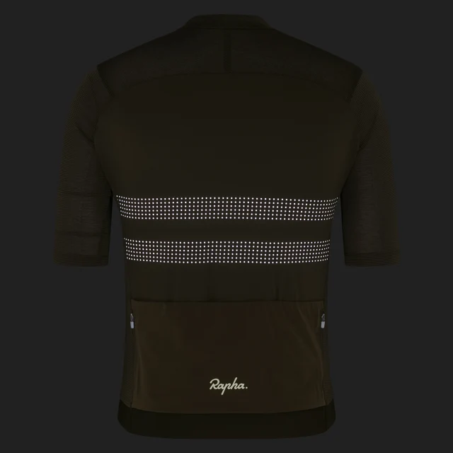 Rapha Men's Brevet Lightweight Trøye III Dark Olive/Balsam Green, Str. M 