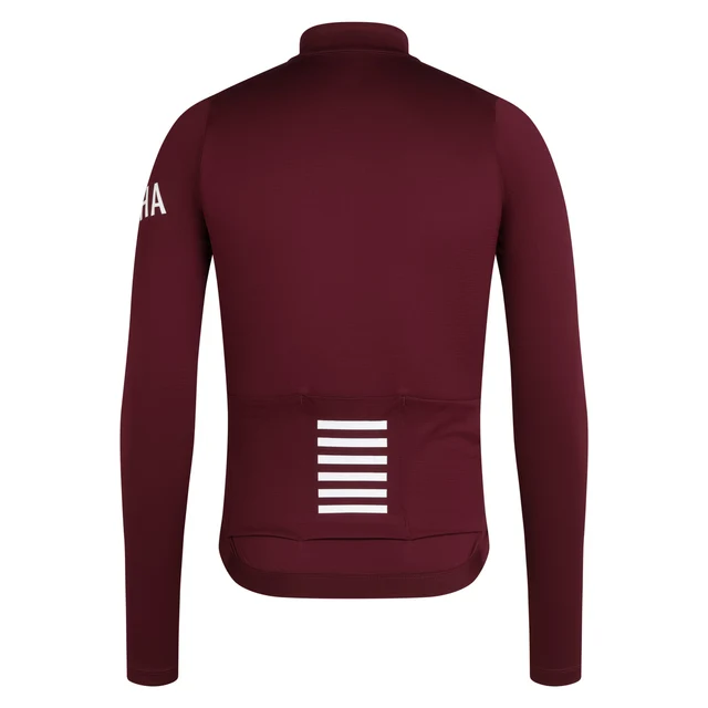 Rapha Men's Pro Team LS Midweight Tröja Port/White, Str. XL 