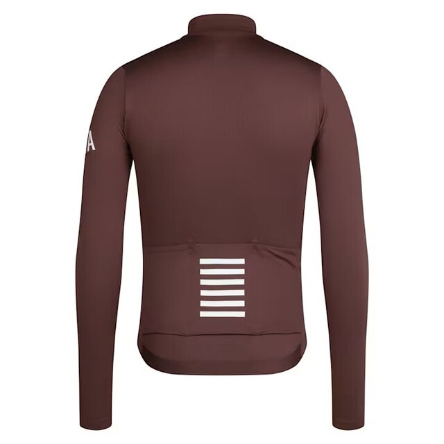 Rapha Men's Pro Team LS Midweight Tröja Walnut Brown/White, Str. L 