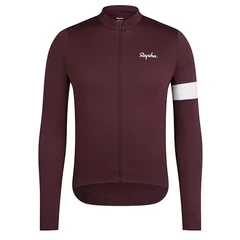Rapha Men&#39;s Core Thermal LS Sykkeltr&#248;ye Fudge/White Alyssum, Str. XL