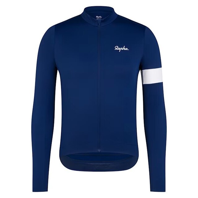 Rapha Men's Core Thermal LS Cykeltröja Navy/White, Str. XXL 