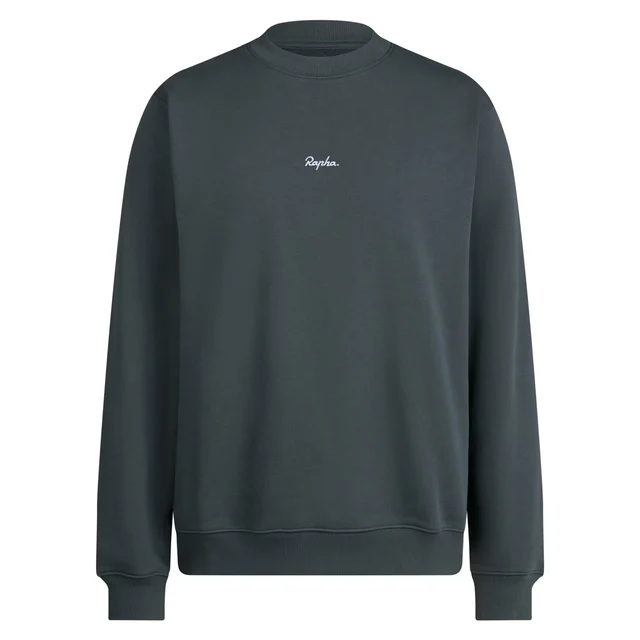 Rapha Men's HeavyWeight Cotton Genser Onyx/White, Str. S 