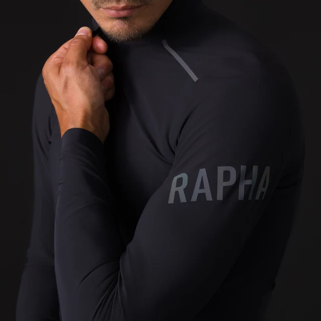 Rapha Men's Pro Team LS Shadow Trøye Black/Rainbow Reflective, Str. S 