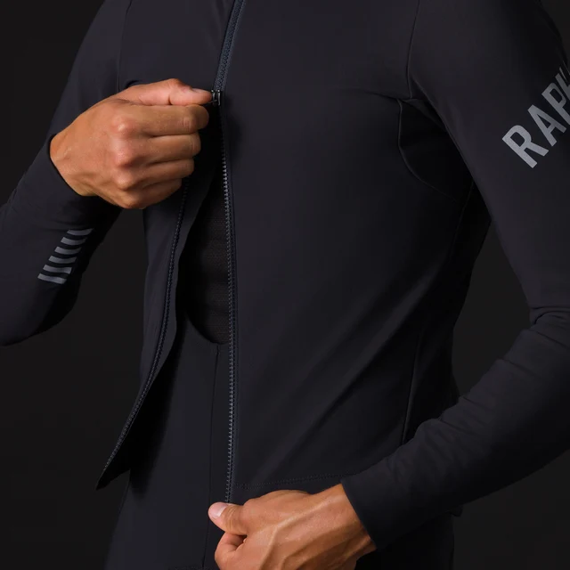Rapha Men's Pro Team Shadow Vinterjakke Black/Silver Reflective, Str. L 