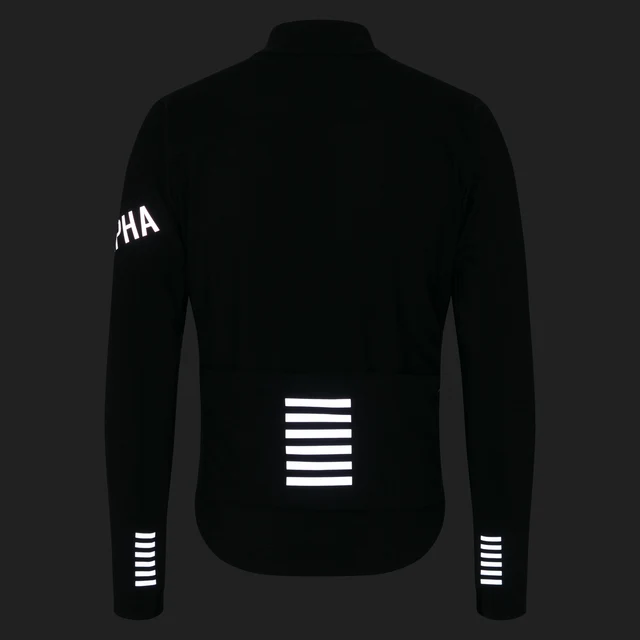 Rapha Men's Pro Team Shadow Vinterjakke Black/Silver Reflective, Str. L 