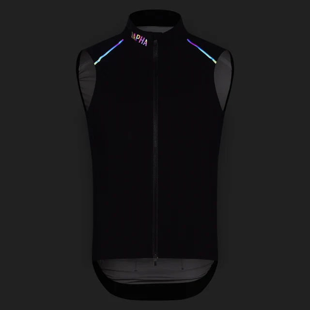 Rapha Men's Pro Team Shadow Vest Black/Silver Reflective, Str. S 