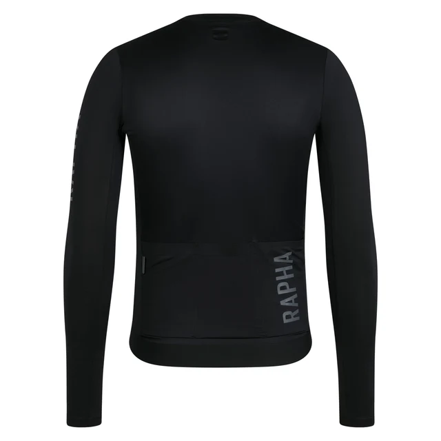 Rapha Mens Pro Team LS Lightweight Trøye Black/Dark Grey, Str. XXL 