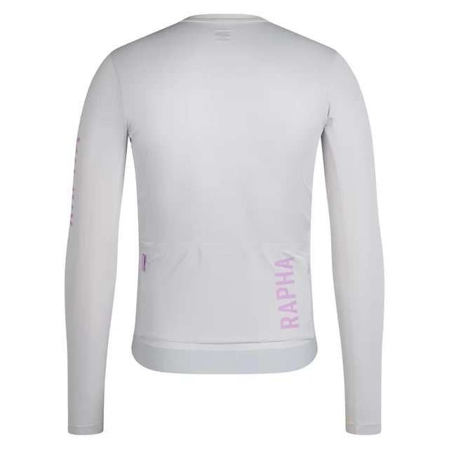 Rapha Mens Pro Team LS Lightweight Trøye Silver / Quartz, Str. L 