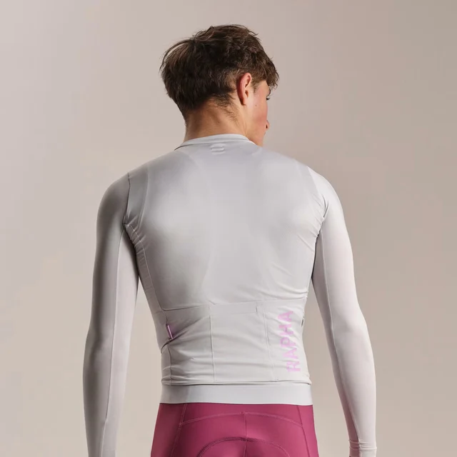 Rapha Mens Pro Team LS Lightweight Trøye Silver / Quartz, Str. L 
