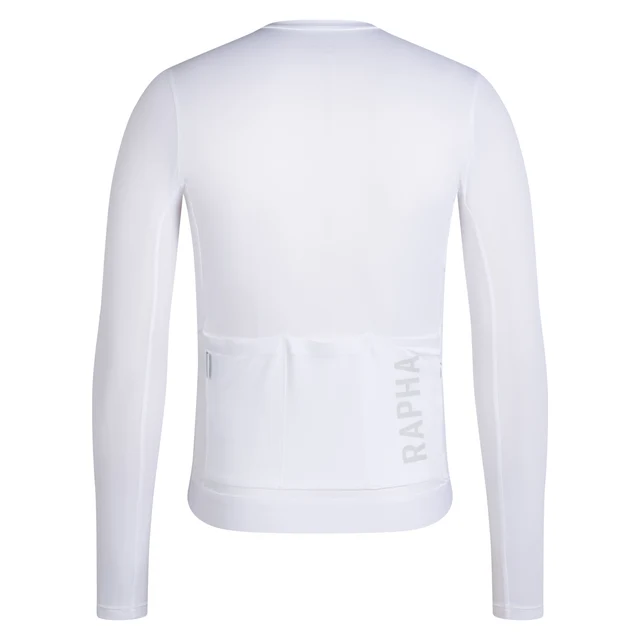Rapha Mens Pro Team LS Lightweight Trøye White / Silver, Str. XXL 