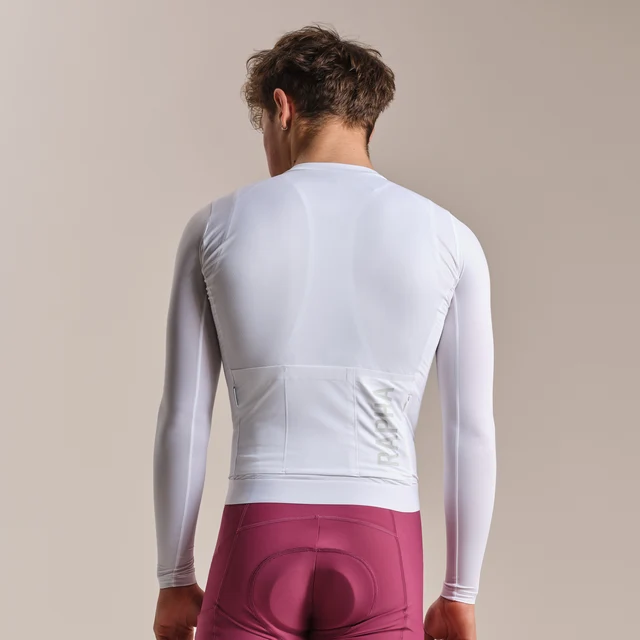 Rapha Mens Pro Team LS Lightweight Trøye White / Silver, Str. XXL 