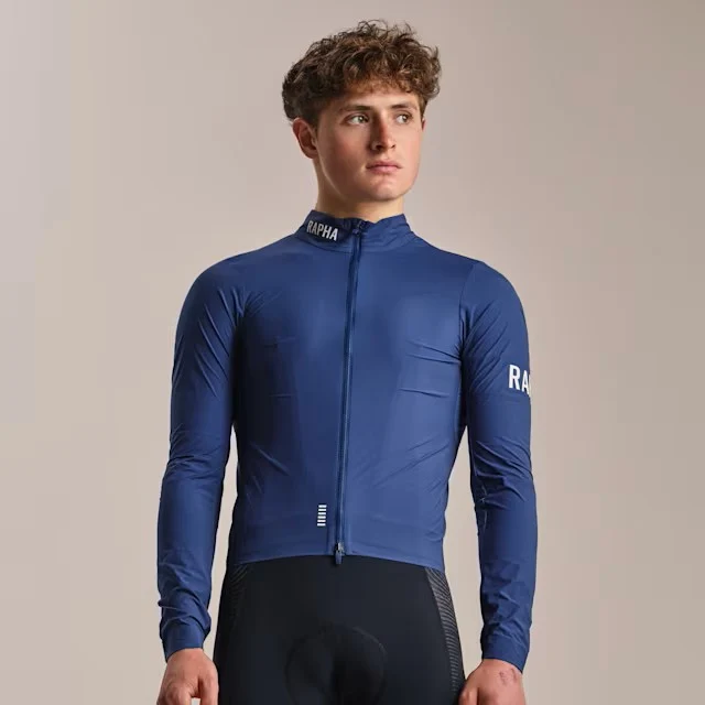 Rapha Men's Pro Team LW Vindjakke Fossile Blue/White, Str. M 