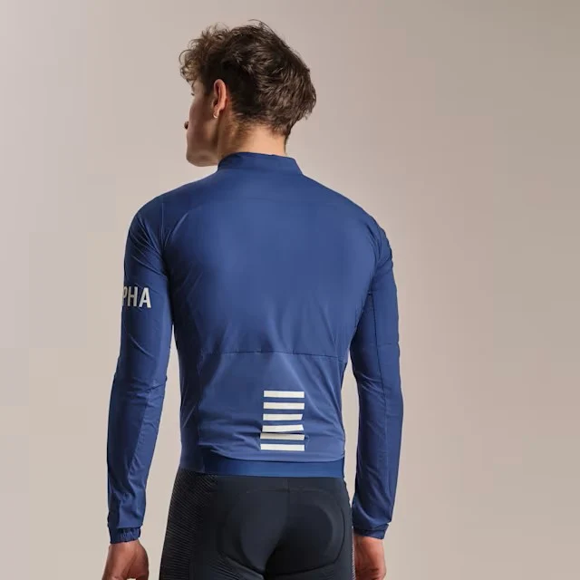 Rapha Men's Pro Team LW Vindjakke Fossile Blue/White, Str. M 