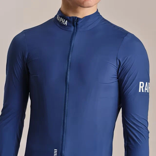 Rapha Men's Pro Team LW Vindjakke Fossile Blue/White, Str. M 