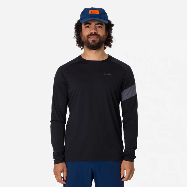 Rapha Men's Trail LS Technical genser Black/Grey, Str. S 