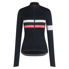 Rapha W's Brevet LS Tröja Dark Navy/Hi-Vis Pink, Str. S