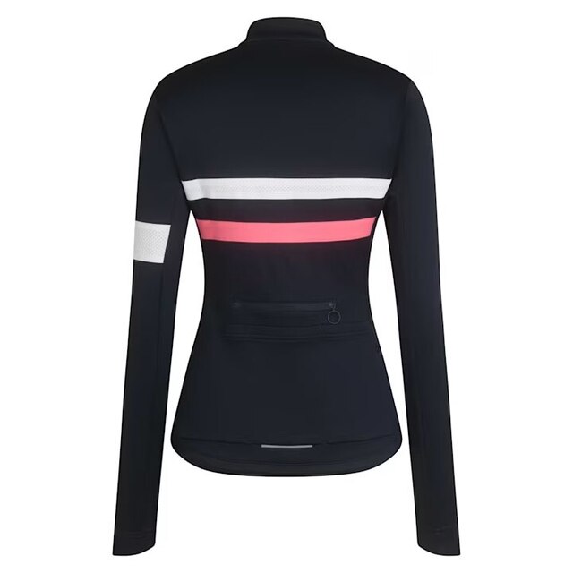 Rapha W's Brevet LS Tröja Dark Navy/Hi-Vis Pink, Str. S 