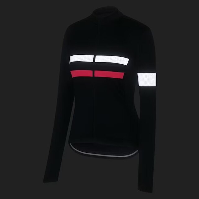 Rapha W's Brevet LS Tröja Dark Navy/Hi-Vis Pink, Str. S 