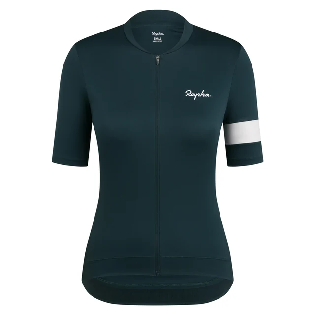 Rapha W's Core Cykeltröja Forest Green/White, Str. XS 
