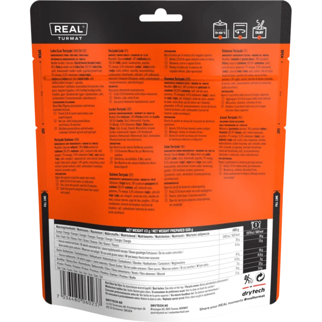 Real Laks Teriyaki 490g Middag Laktose- og glutenfri 