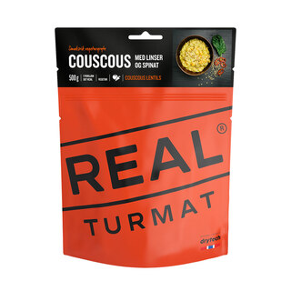 Real Turmat Couscous 500g Middag Couscous med linser og spinat
