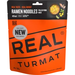 Real Turmat Ramen Noodles 500g Ramen med nudler og pulled pork