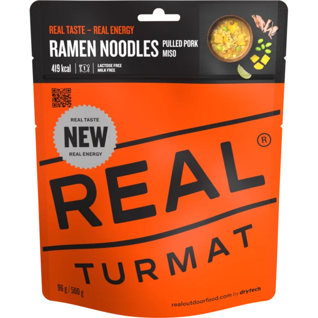 Real Turmat Ramen Noodles 500g Ramen med nudler og pulled pork 