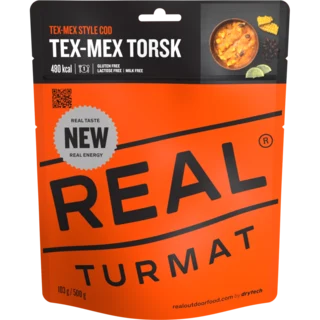 Real Turmat Tex-Mex Torsk 500g Gryta med arktisk torsk och potatis