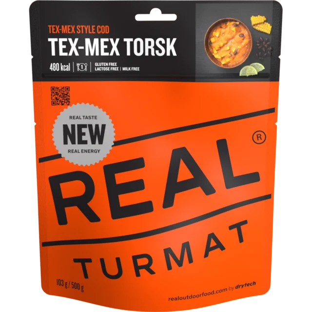 Real Turmat Tex-Mex Torsk 500g Gryterett med arktisk torsk og potet 