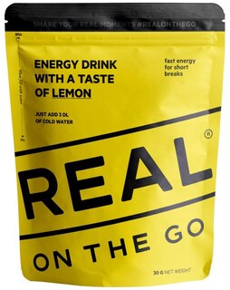 Real On The Go Energidryck Citron, 30 g