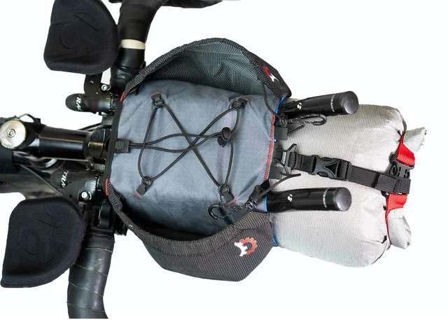 Revelate Designs Pitchfork Aerobar Bag Grå/Sort, 6L+ 2L, 170g 