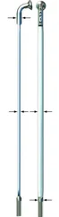 Sapim CX-Ray Inox 14G J-Bend S&#248;lv Eike 1 stk, 264 mm