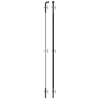 Sapim CX-Ray Inox 14G J-Bend Sort Eike 1 stk