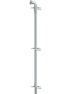 Sapim Race Inox 14G J-Bend S&#248;lv Eike 1 stk