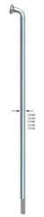 Sapim Leader Inox 12G J-Bend S&#248;lv Eike 1 stk, 231 mm