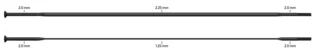 Sapim CX Sprint Eker Straightpull, 2.0/2.25-1.25/2.0