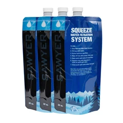 Sawyer 1 Liter Vannposer Bl&#229;, 1.0L, 3stk!