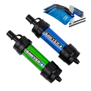 Sawyer MINI Vannfilter Twin Pack Bl&#229;/Gr&#248;nn, 2 stk.