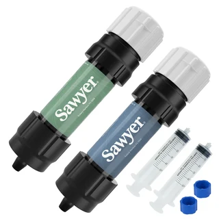 Sawyer Dual Threaded MINI Vannfilter Sage/Steel, 2 stk.