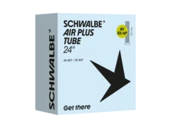 Schwalbe 24" Nr.AV10L-Air Plus Slange 2.1-2.8", 40 mm Bilventil, 165g