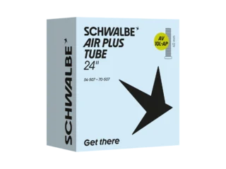 Schwalbe 24" Nr.AV10L-Air Plus Slange 2.1-2.8", 40 mm Bilventil, 165g