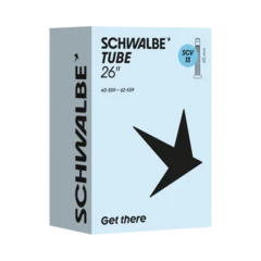 Schwalbe 26" Nr.SCV13 Standard Slange 40–62x559, 40 mm SCV Clik ventil, 190g