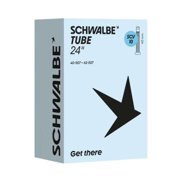 Schwalbe 24" Nr.SCV10 Standard Slange 40–62x507, 40 mm SCV Clik ventil, 165g 