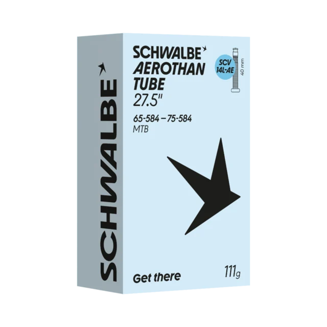 Schwalbe Aerothan 650b SCV14L Slange 65-75x584, 40 mm SCV Clik Ventil, 110g 