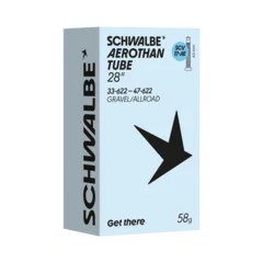 Schwalbe Aerothan 700c SCV17 Slange 33–47x622, 40 mm SCV Clik Ventil, 58g